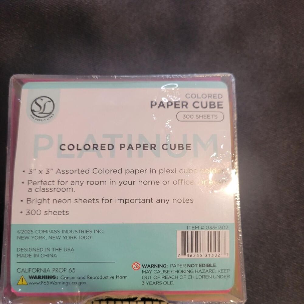 Colored Paper Cube - Picture 8 of 8